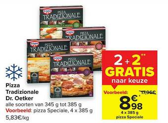 Carrefour Pizza Tradizionale Dr Oetker aanbieding