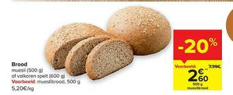 Carrefour Brood aanbieding