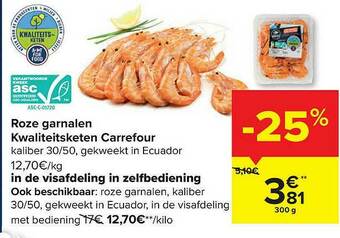 Carrefour Roze Garnalen aanbieding