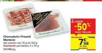 Carrefour Charcuterie I Freschi Montorsi aanbieding