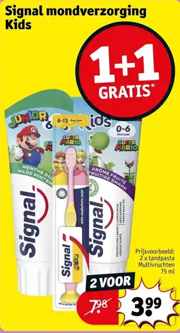 Kruidvat Signal mondverzorging Kids aanbieding