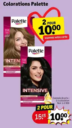 Kruidvat Palette intensive creme coloration aanbieding