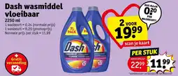 Kruidvat Dash wasmiddel vloeibaar aanbieding