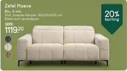 Leen Bakker Zetel Maeve aanbieding