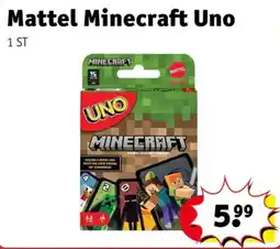 Kruidvat Mattel Minecraft Uno aanbieding