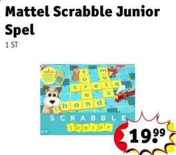 Kruidvat Mattel Scrabble Junior Spel aanbieding