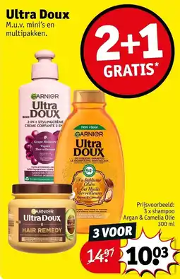 Kruidvat Garnier ultra doux aanbieding