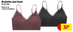 Kruidvat Bralette met kant aanbieding