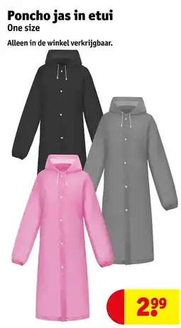 Kruidvat Poncho jas in etui aanbieding