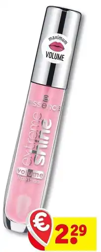 Kruidvat essence extreme shine volume lipgloss aanbieding