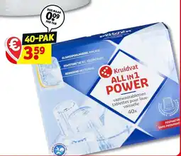 Kruidvat Kruidvat all in 1 power vaatwastabletten aanbieding