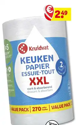 Kruidvat Kruidvat keukenpapier essuie-tout xxl aanbieding