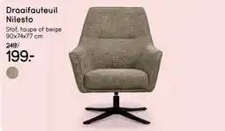 Leen Bakker Draaifauteuil Nilesto aanbieding