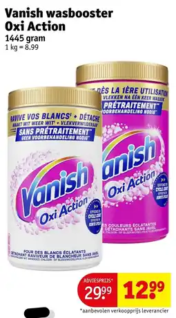 Kruidvat Vanish wasbooster Oxi Action aanbieding