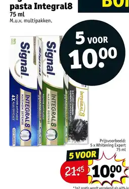 Kruidvat Signal pasta Integral8 aanbieding
