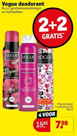 Kruidvat Vogue deodorant aanbieding