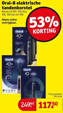 Kruidvat Oral-B elektrische tandenborstel aanbieding