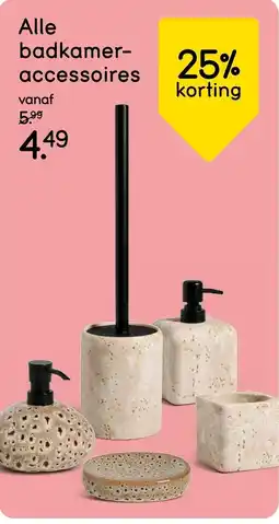 Leen Bakker badkamer-accessoires aanbieding