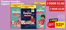 Kruidvat Pampers broekjes bigpack aanbieding