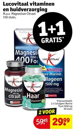 Kruidvat Lucovitaal vitamines en huidverzorging aanbieding