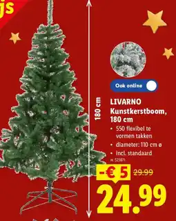 Lidl Livarno kunstkerstboom aanbieding