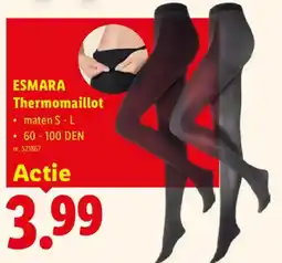 Lidl Esmara thermomaillot aanbieding