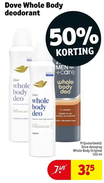 Dove whole body deodorant