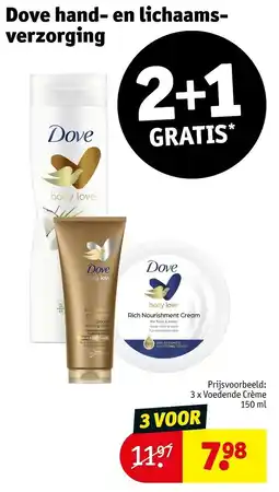 Kruidvat Dove hand- en lichaamsverzorging aanbieding