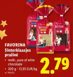 Lidl favorina sinterklaasjes praliné aanbieding