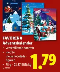 Lidl Favorina adventskalender aanbieding