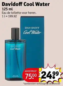 Kruidvat Davidoff cool water aanbieding