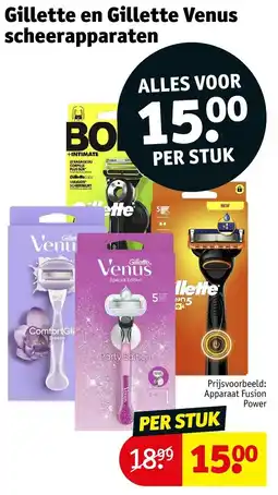 Kruidvat Gillette en Gillette Venus scheerapparaten aanbieding