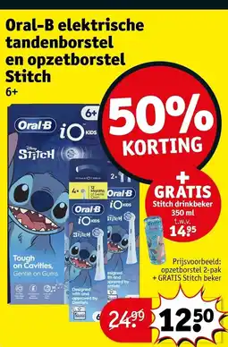 Kruidvat Oral-B elektrische tandenborstel en opzetborstel Stitch aanbieding