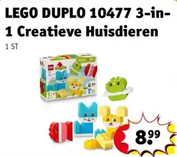 Kruidvat lego duplo 10477 3-in-1 creatieve huisdieren aanbieding