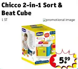Kruidvat Chicco 2-in-1 Sort & Beat Cube aanbieding