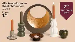 Leen Bakker Alle kandelaren en theelichthouders aanbieding