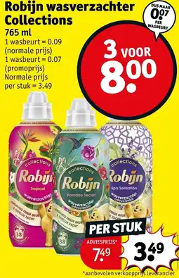Kruidvat Robijn wasverzachter collections aanbieding