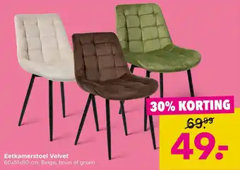 Eetkamerstoel Velvet