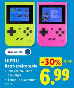 Lidl Lupilu retro spelconsole aanbieding