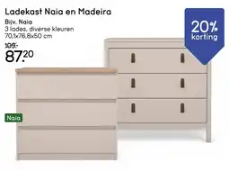 Leen Bakker Ladekast Naia en Madeira aanbieding