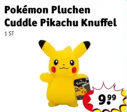 Kruidvat pokemon pluchen cuddle pikachu knuffel aanbieding