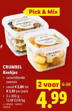 Lidl Crumbel koekjes aanbieding