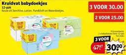 Kruidvat Kruidvat babydoekjes aanbieding