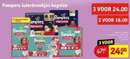 Kruidvat Pampers luierbroekjes keysize aanbieding