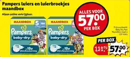 Kruidvat Pampers luiers en luierbroekjes maandbox aanbieding