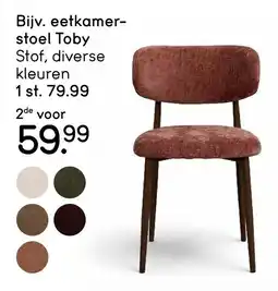 Leen Bakker eetkamerstoel Toby aanbieding