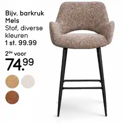 Leen Bakker barkruk mels aanbieding