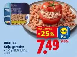 Lidl Grijze garnalen aanbieding