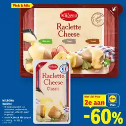 Lidl Milbona Raclette Cheese Classic aanbieding