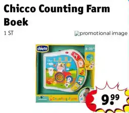 Kruidvat Chicco Counting Farm Boek aanbieding